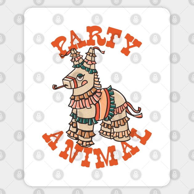 Party Animal: Cinco De Mayo Donkey Pinata Sticker by The Whiskey Ginger